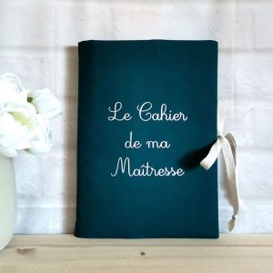 Cahier d'école canard pour cadeau maitresse accessoire d'écolier personnalisé