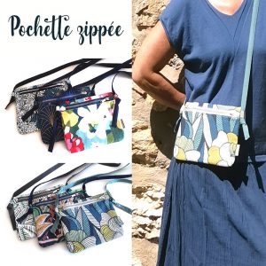 Pochette zippée femme et sac à main en accessoire de mode