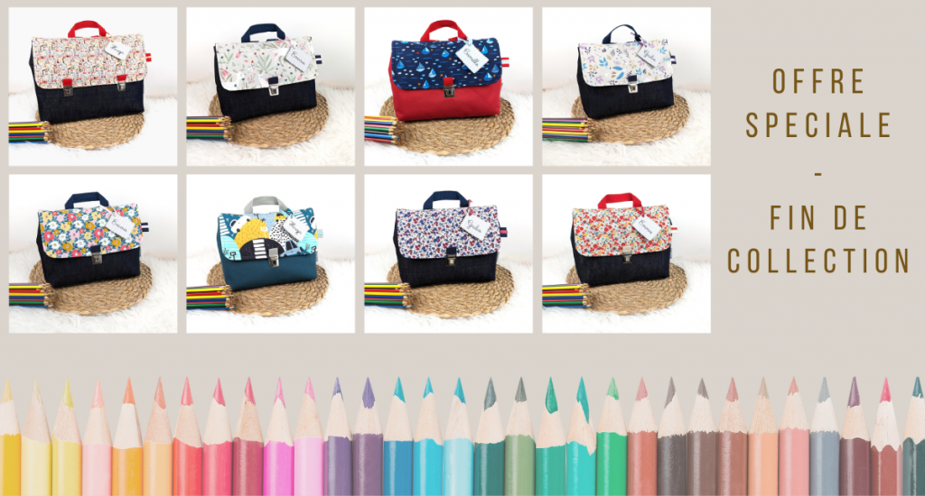 Offre spéciale fin de collection sur les cartables maternelle LinaPop pour la rentrée 2025