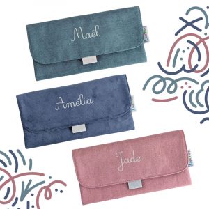 Trousse à crayons personnalisée prénom pour maternelle collection 2026 accessoire pour cartable maternelle et trousse d'école